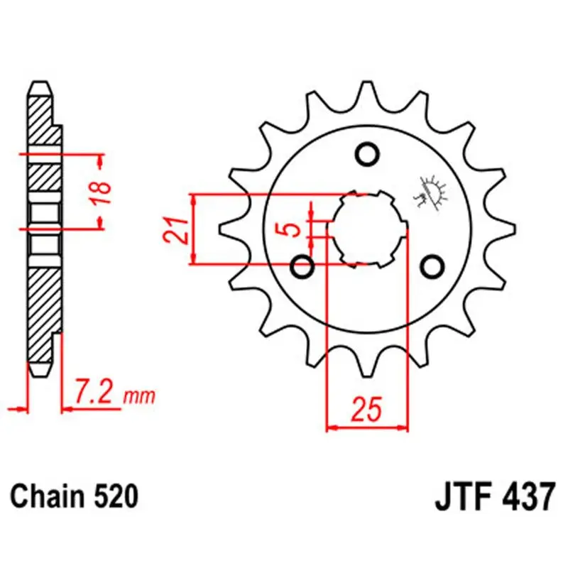 Jt Sprocket Front 520 15T 1