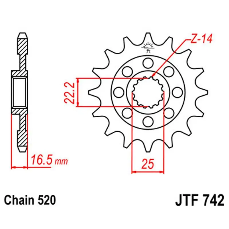 Jt Sprocket Front 520 15T 1