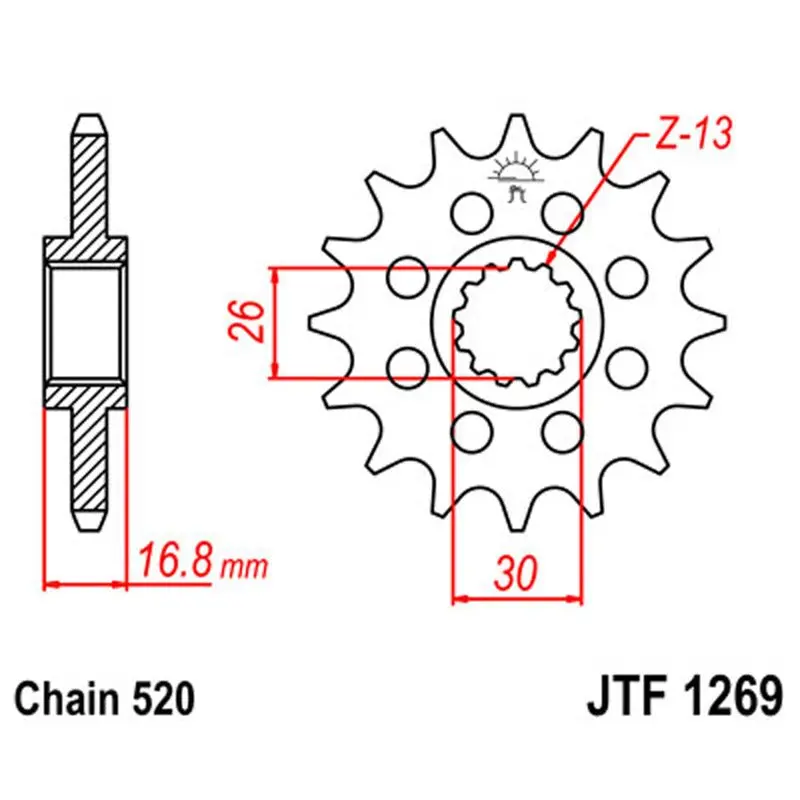 Jt Sprocket Front 520 16T 1