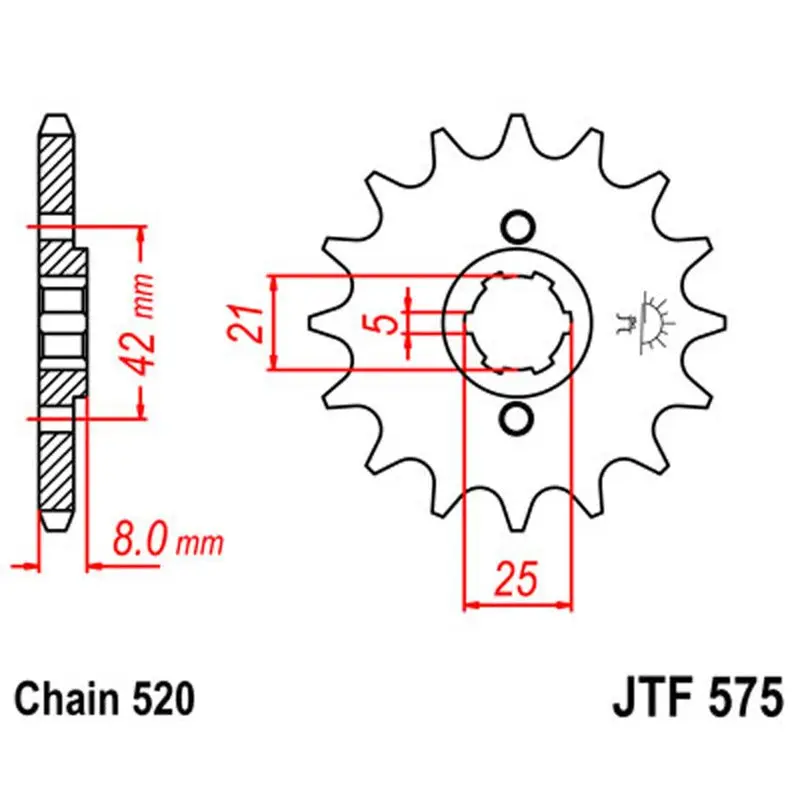 Jt Sprocket Front 520 16T 1