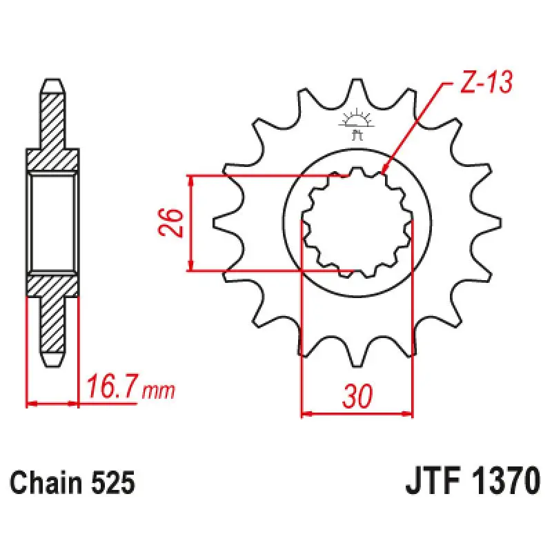 Jt Sprocket Front 525 14T 1