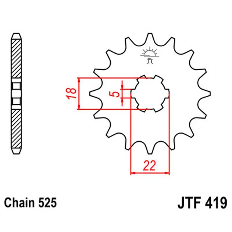 Jt Sprocket Front 525 14T 1