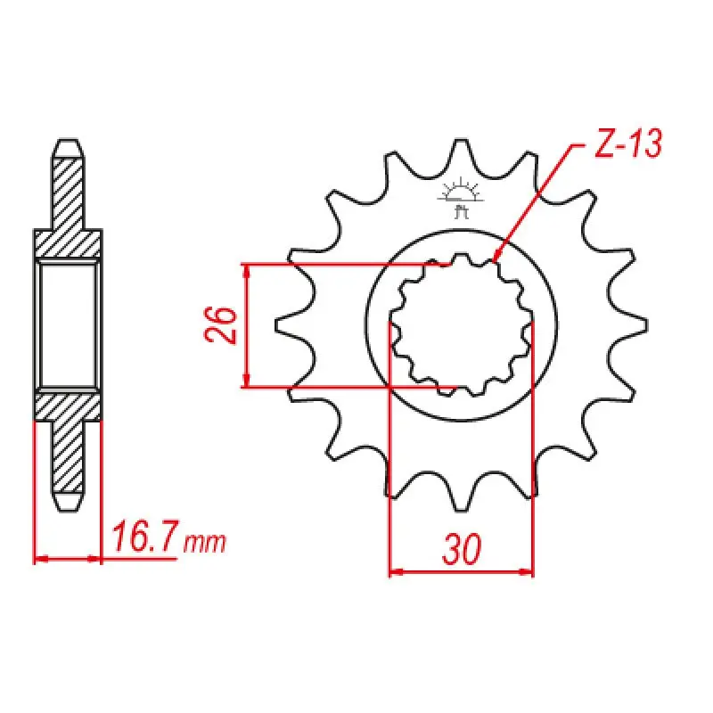 Jt Sprocket Front 525 16T 1