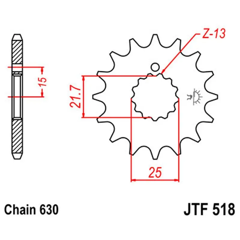 Jt Sprocket Front 630 13T 1