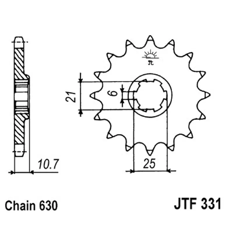 Jt Sprocket Front 630 15T 1