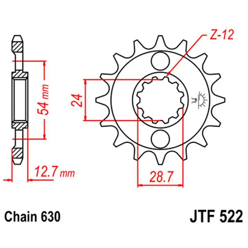 Jt Sprocket Front 630 15T 1
