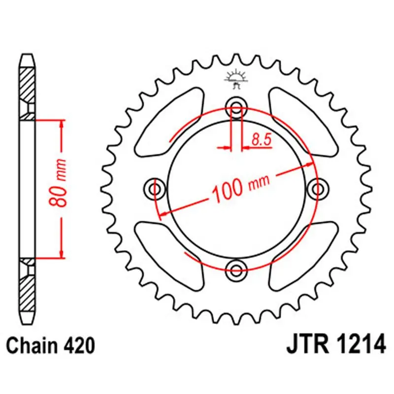Jt Sprocket Rear 420 45T 1