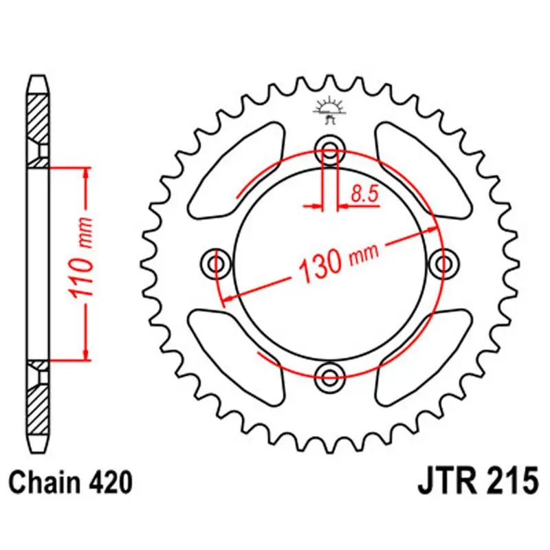 Jt Sprocket Rear 420 47T 1