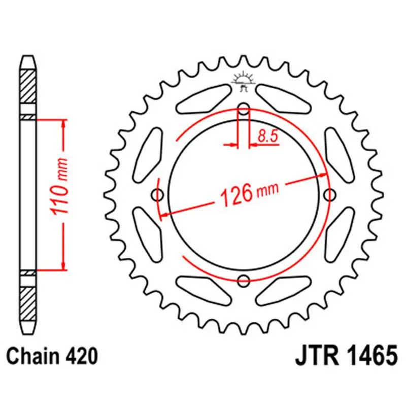 Jt Sprocket Rear 420 47T 1