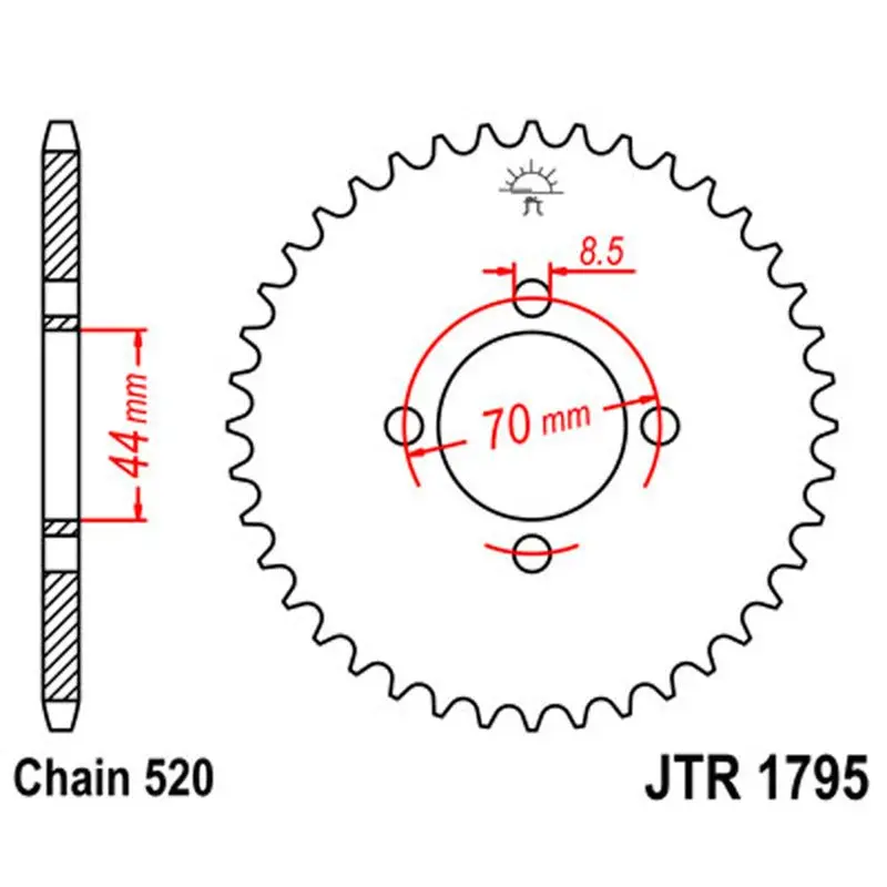 Jt Sprocket Rear 520 22T 1