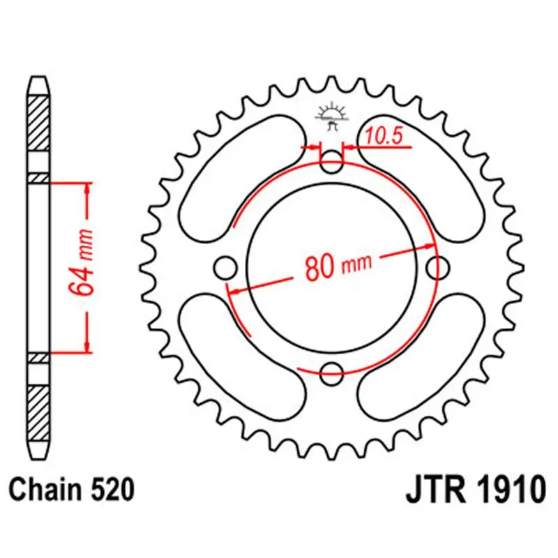 Jt Sprocket Rear 520 32T 1