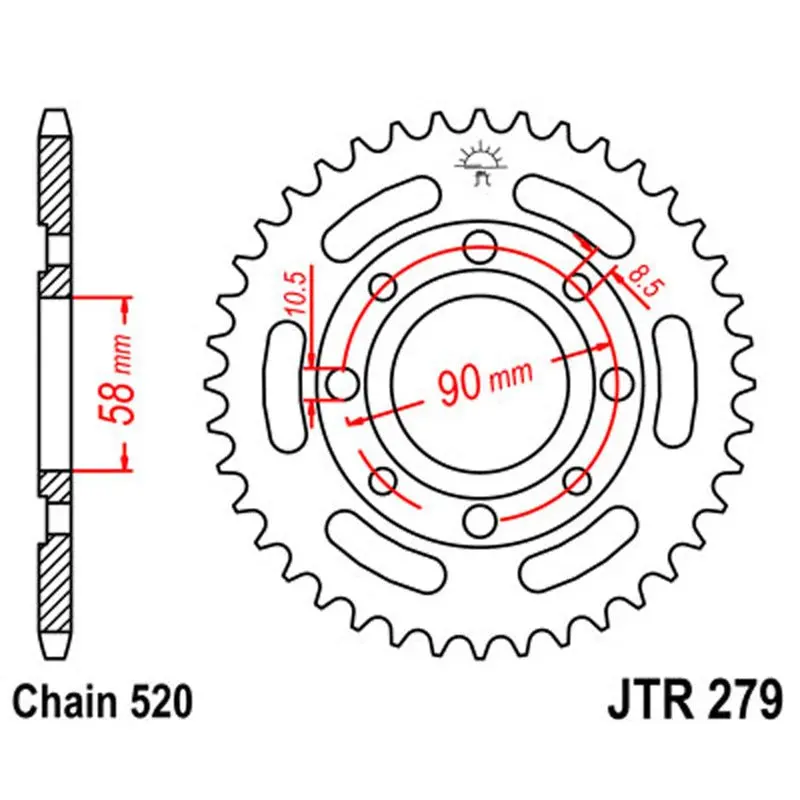 Jt Sprocket Rear 520 33T 1