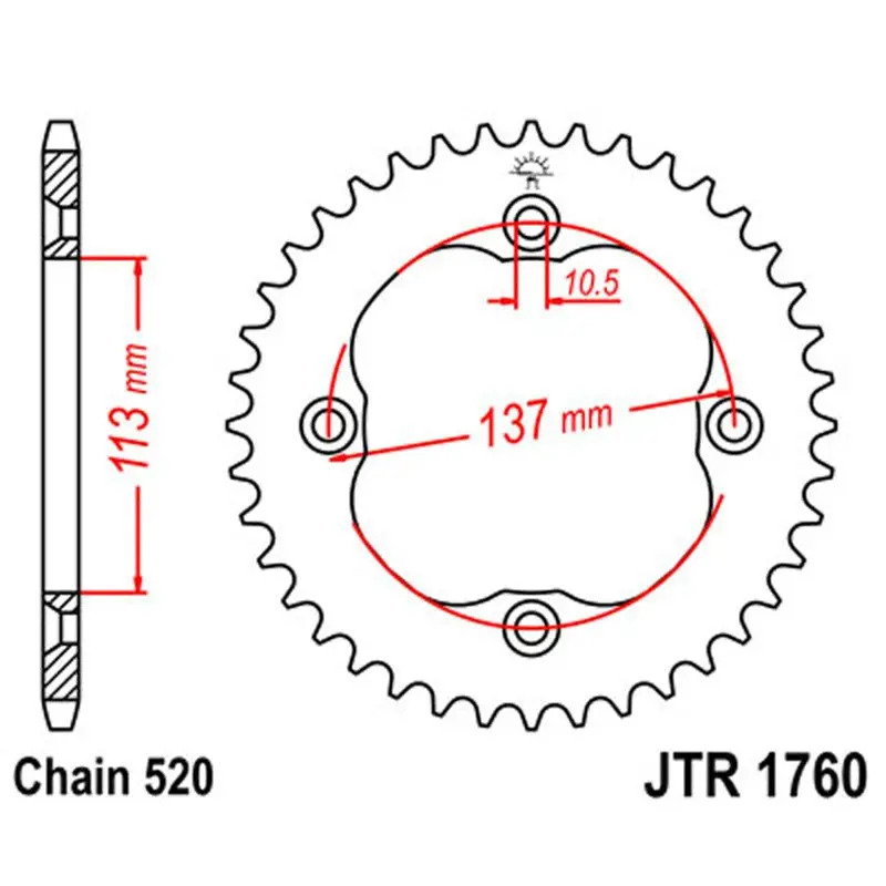 Jt Sprocket Rear 520 37T 1