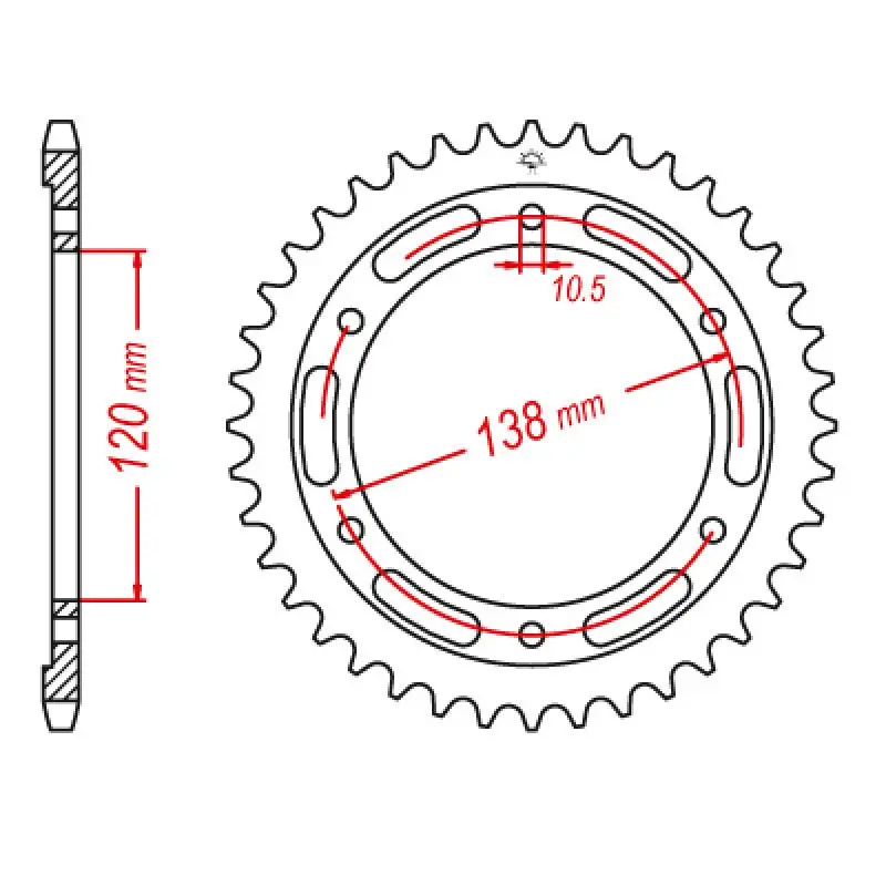 Jt Sprocket Rear 520 38T 1