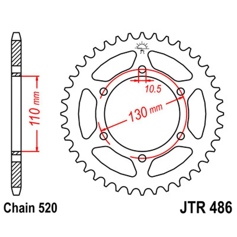 Jt Sprocket Rear 520 39T 1