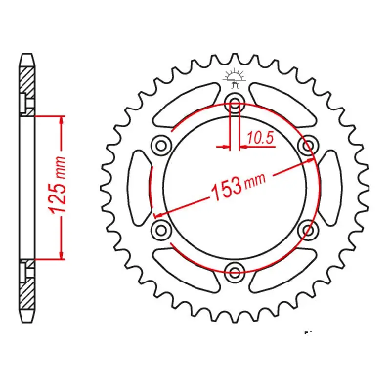 Jt Sprocket Rear 520 40T 1