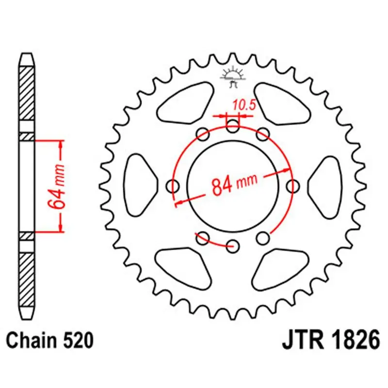 Jt Sprocket Rear 520 40T 1