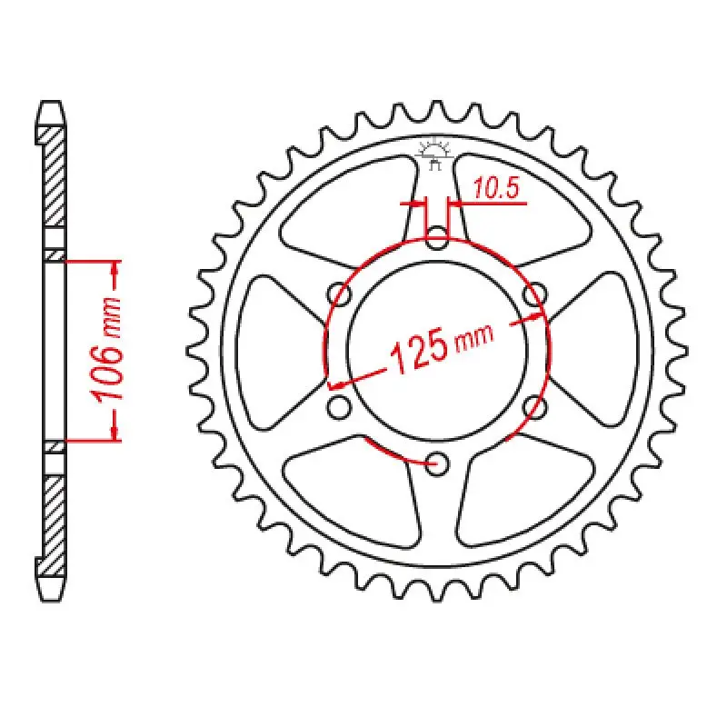 Jt Sprocket Rear 520 41T 1