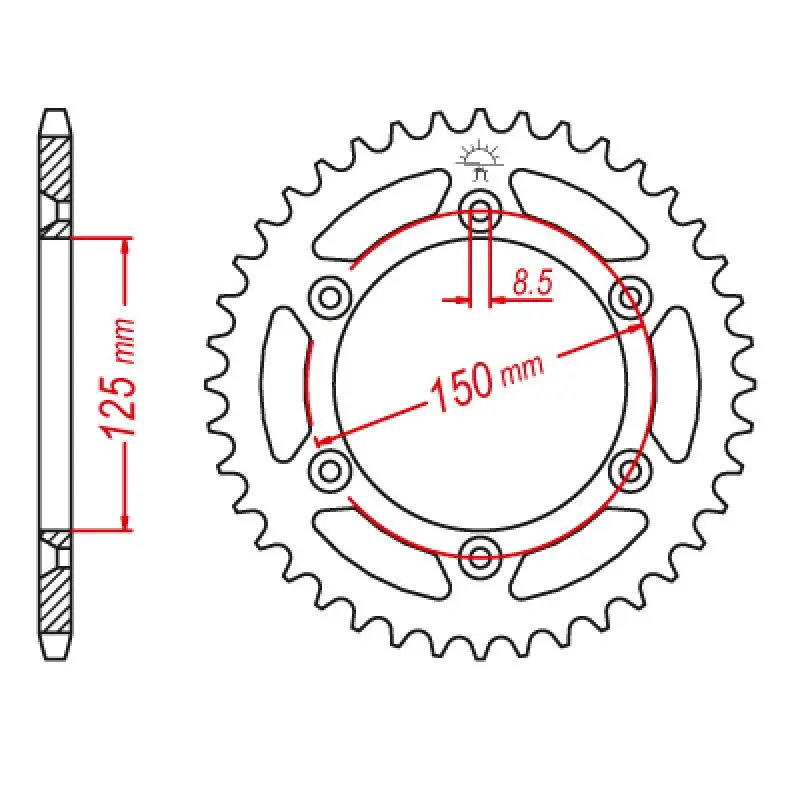 Jt Sprocket Rear 520 41T 1