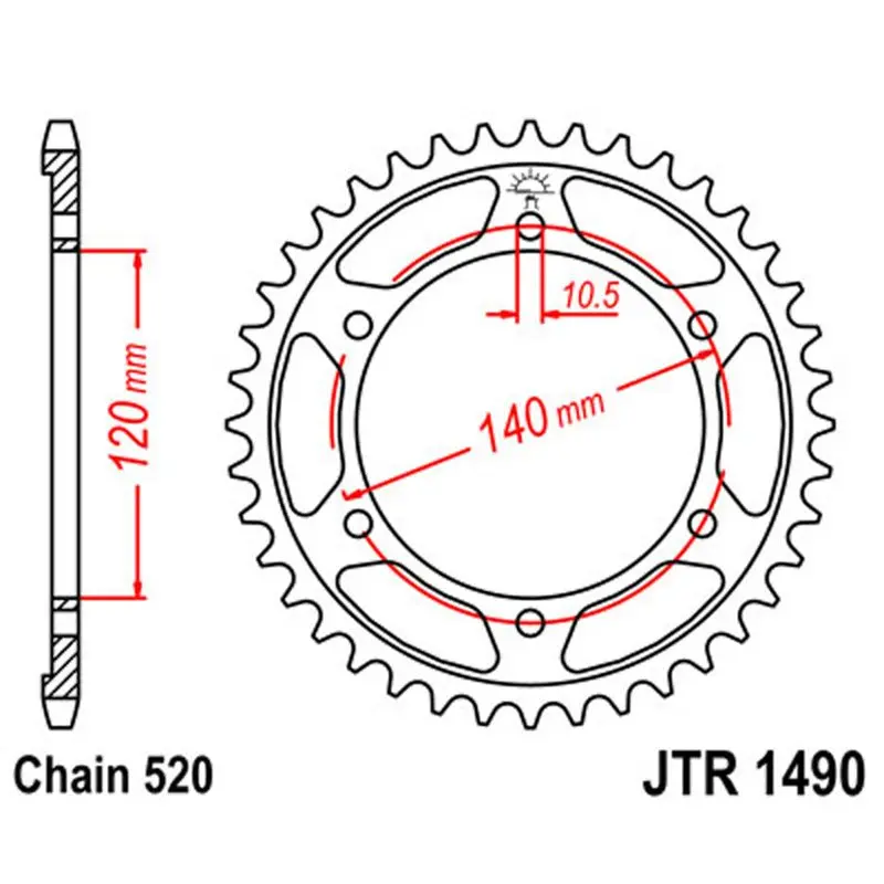 Jt Sprocket Rear 520 42T 1
