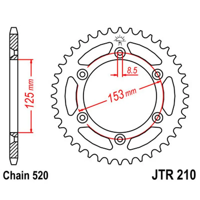 Jt Sprocket Rear 520 46T 1