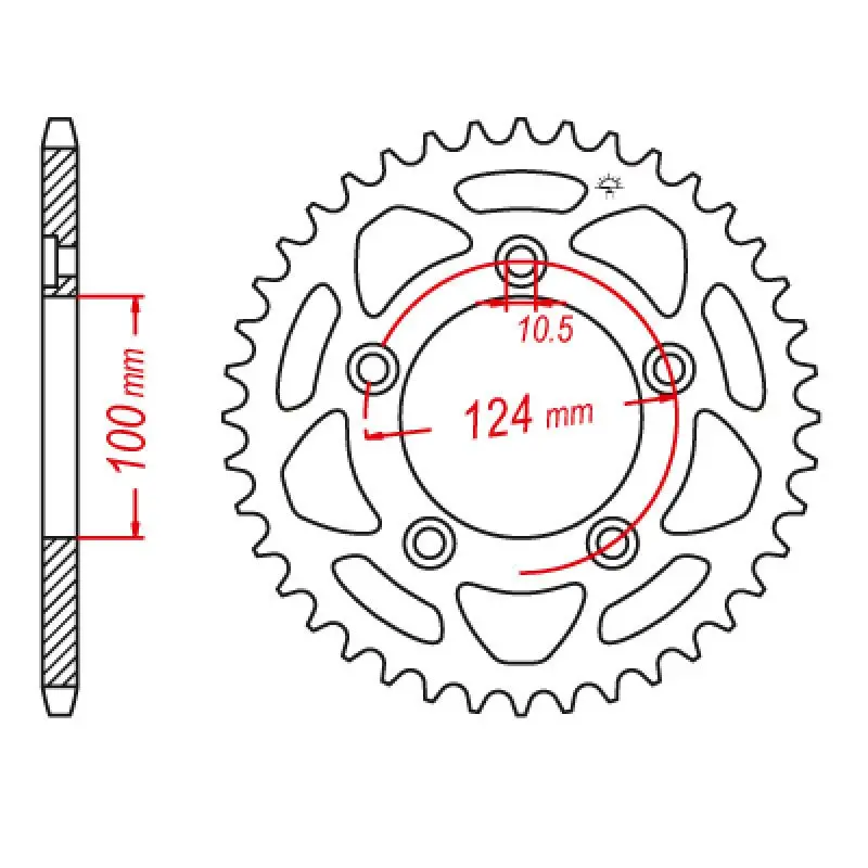 Jt Sprocket Rear 520 46T 1