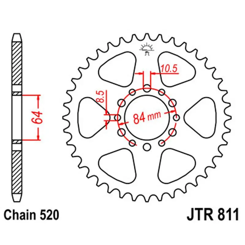 Jt Sprocket Rear 520 46T 1