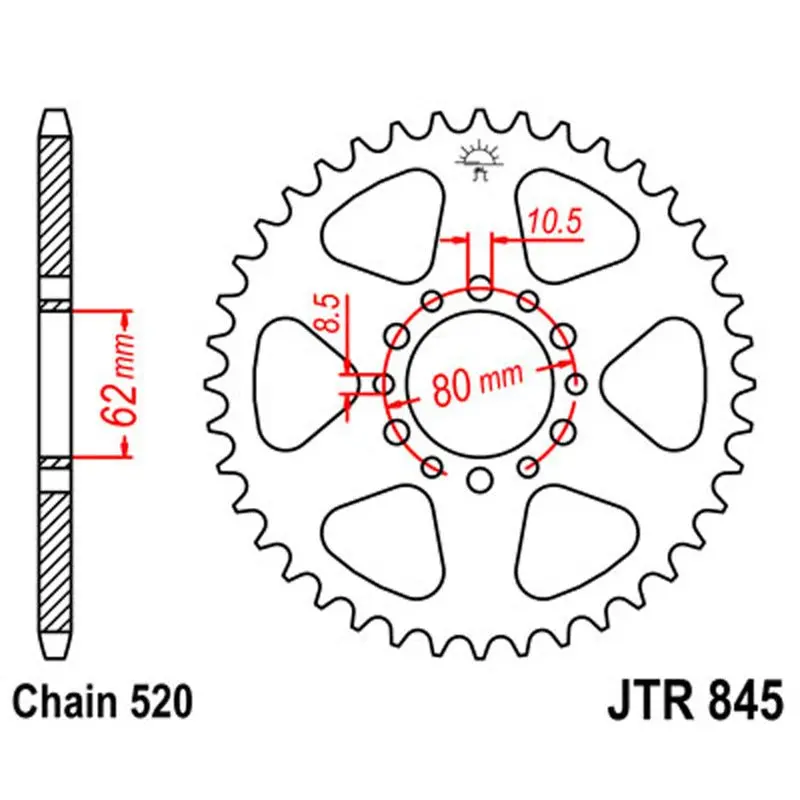 Jt Sprocket Rear 520 46T 1