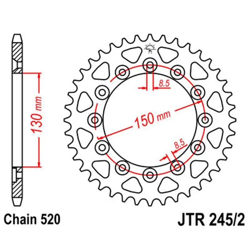 Jt Sprocket Rear 520 47T 1