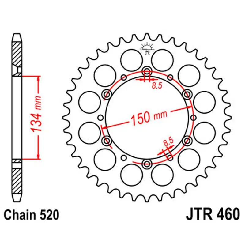 Jt Sprocket Rear 520 47T 1