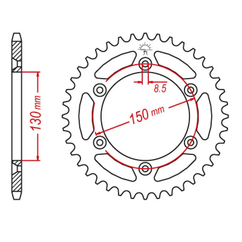 Jt Sprocket Rear 520 48T 1