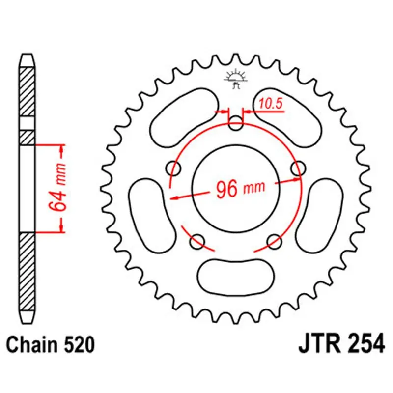 Jt Sprocket Rear 520 50T 1