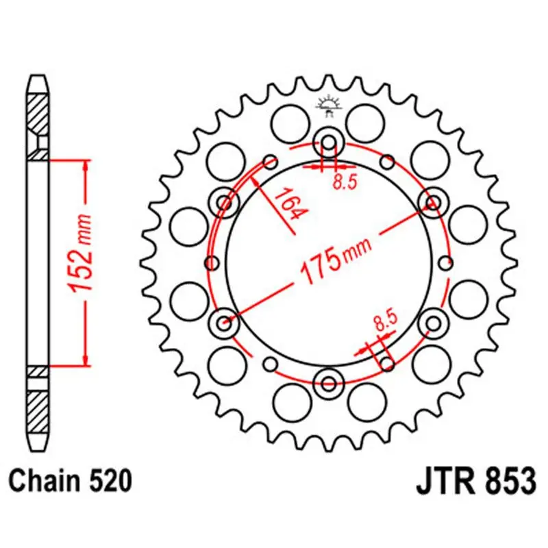 Jt Sprocket Rear 520 50T 1