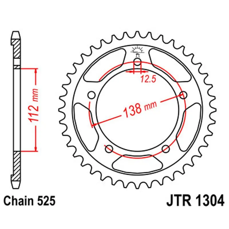 Jt Sprocket Rear 525 39T 1