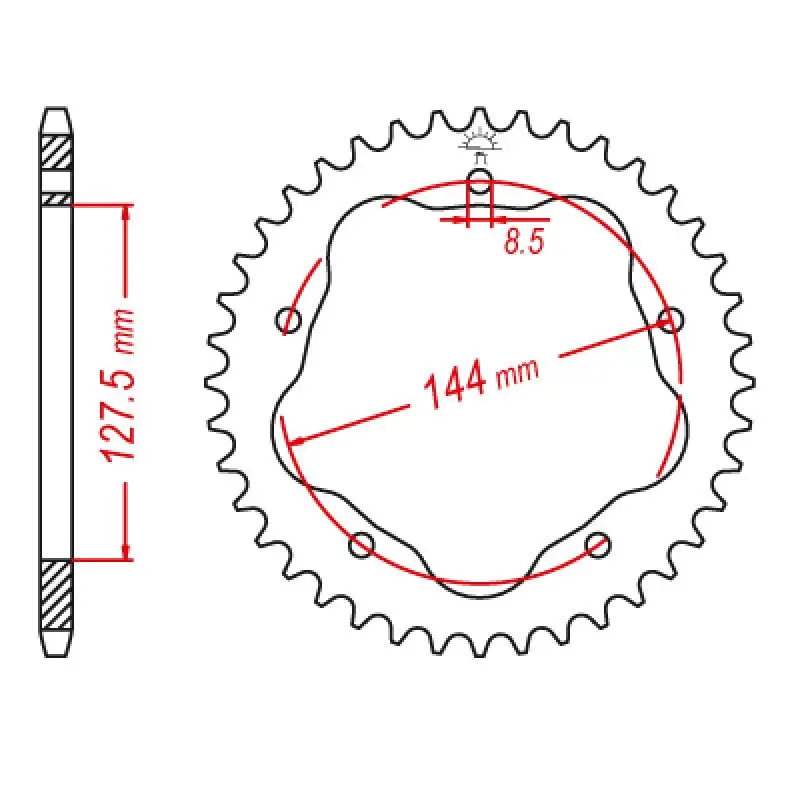 Jt Sprocket Rear 525 39T 1