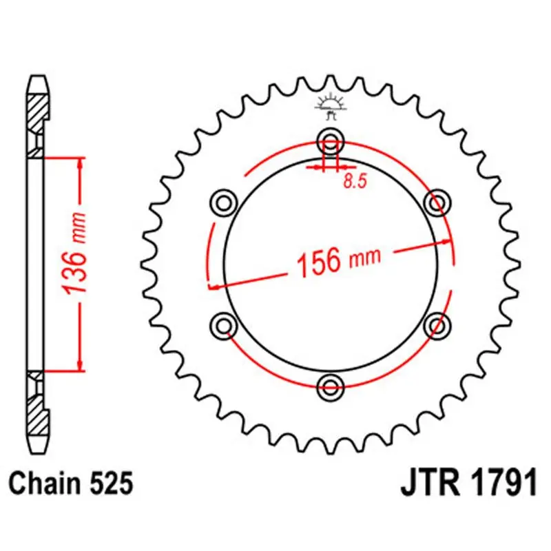 Jt Sprocket Rear 525 41T 1
