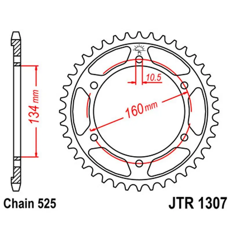 Jt Sprocket Rear 525 46T 1