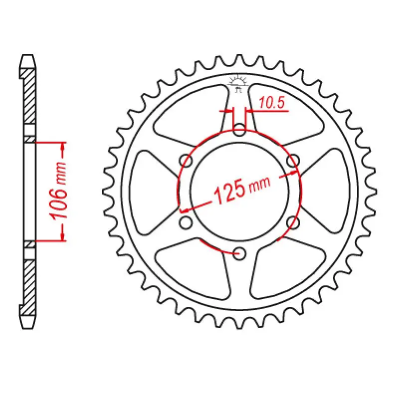 Jt Sprocket Rear 525 50T 1