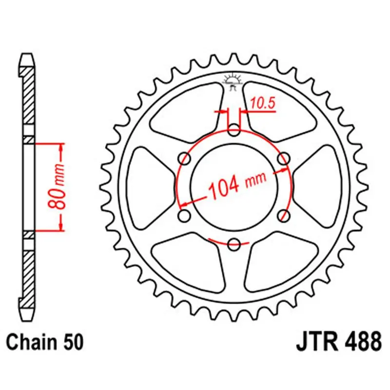 Jt Sprocket Rear 530 46T 1