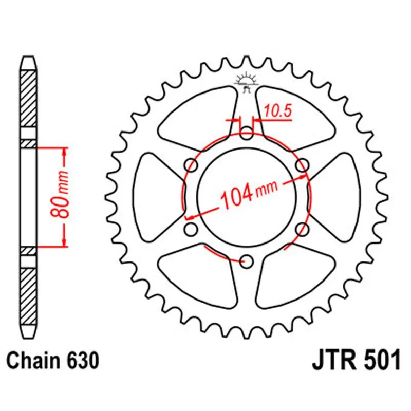 Jt Sprocket Rear 630 38T 1