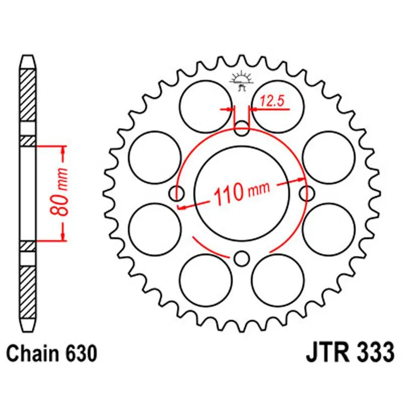 Jt Sprocket Rear 630 43T 1