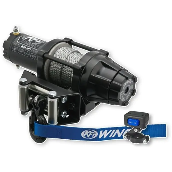Kfi 2500Lb Assault Steel Cable Winch 1