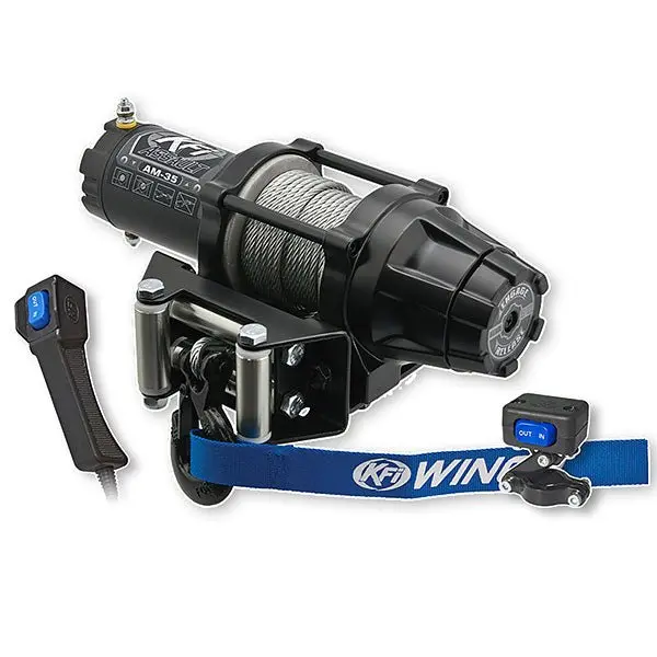 Kfi 3500Lb Assault Steel Cable Winch 2