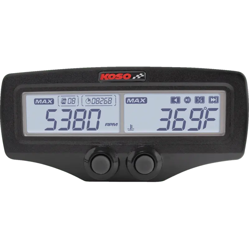 Koso North America Dual Egt Meter With Rpm & Water Temperature Standard Evo 2
