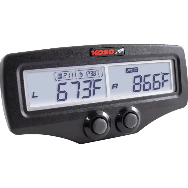 Koso North America Dual Egt Meter With Rpm & Water Temperature Standard Evo 1