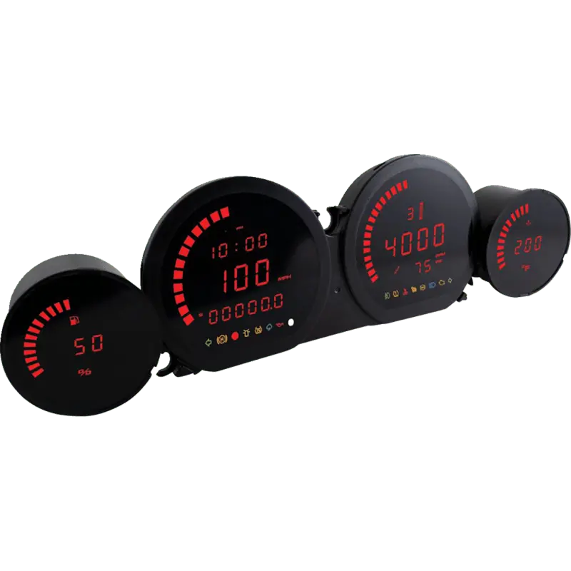 KOSO LED Instrument Cluster Set – 4-Piece Gauge Kit for Harley-Davidson (2014–2022)