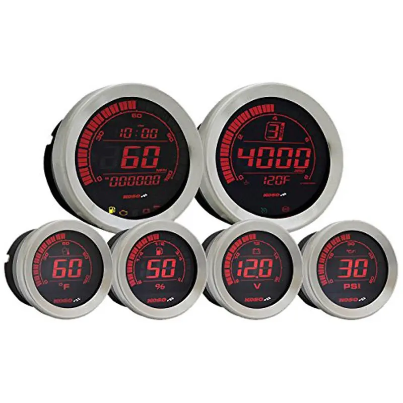 Koso North America Hd-02 6 Pieces Kit With Oil Temperature For Harley-Davidson 1