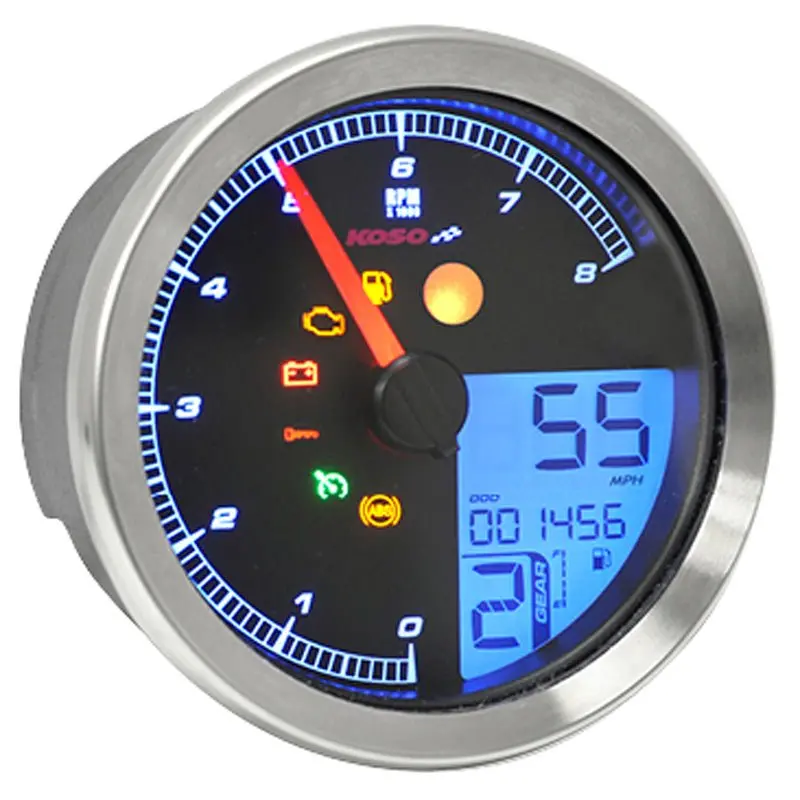 Koso North America Hd-04 Multifunction Meter For Harley-Davidson 1