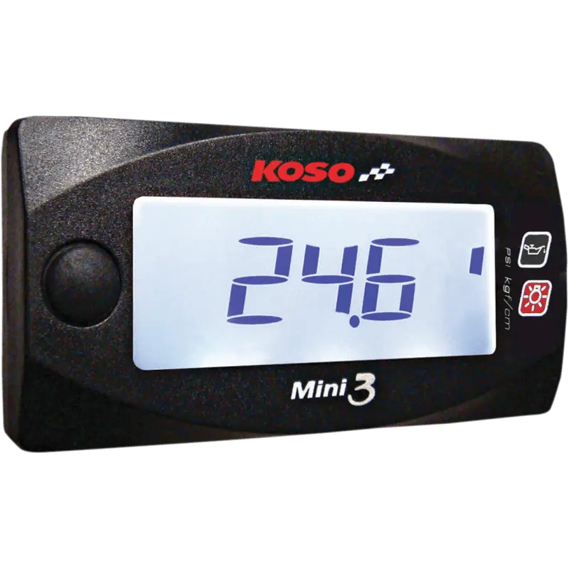 Koso North America Mini 3 Oil Pressure Meter 1
