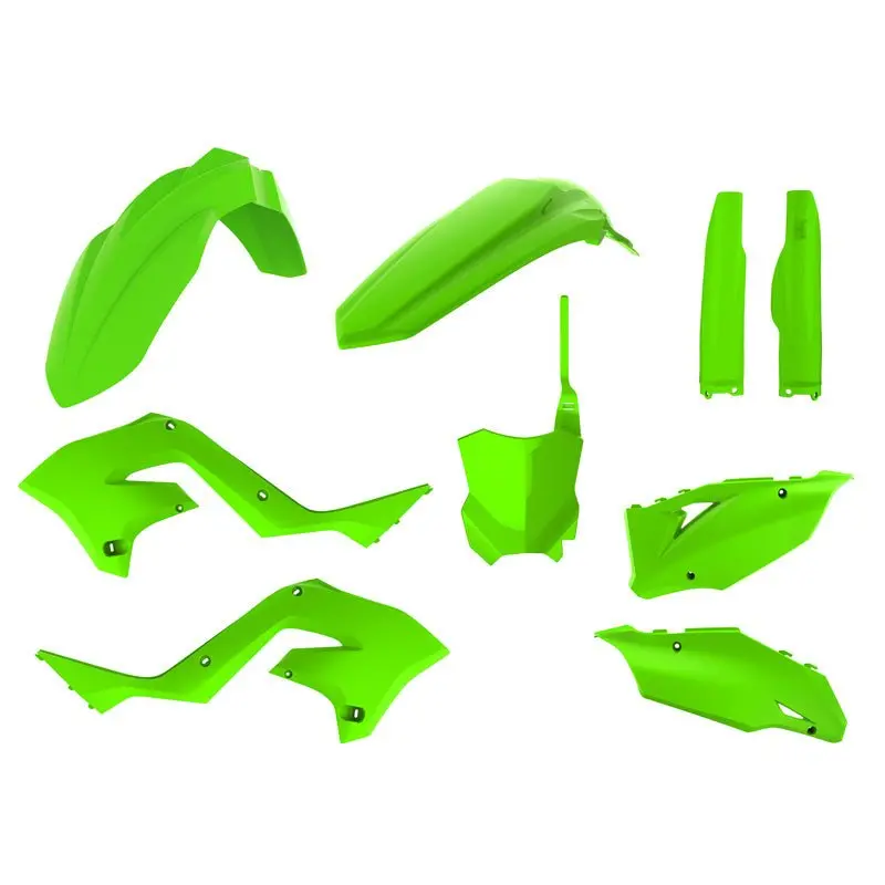Polisport Kawasaki Restyling Kit (Lime Green) 1